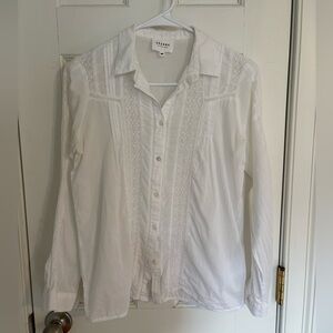 Sezane lace detail blouse, size 36